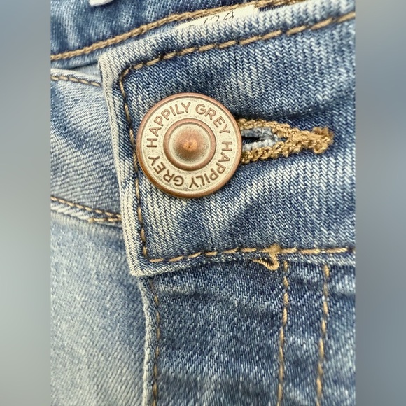 Happily Grey Mid Rise Flare Jeans Size 0 - Picture 5 of 11